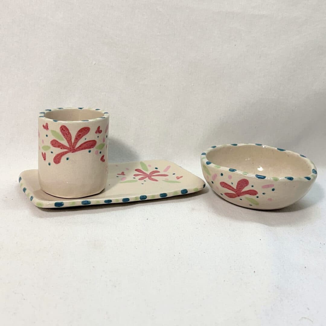 Haz y decora tu set de desayuno en cerámica